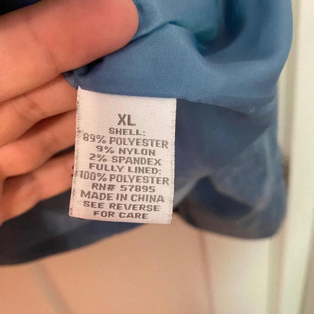 Dressbarn XL Light Blue Corduroy Blazer Jacket‎ 3-Button Lined Stretch Pastel